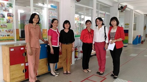 Sở gd-đt đi kiểm tra trường mn ngoài công lập